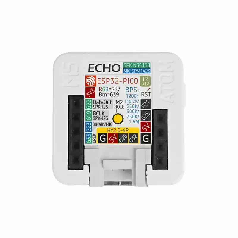 M5Stack ATOM Echo ESP32 Kit scheda di sviluppo altoparlante intelligente programmabile Wi-Fi Bluetooth per assistente domestico Controllo vocale IoT
