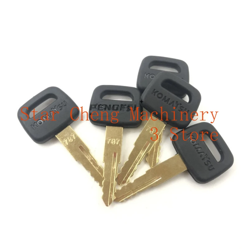 55pcs for Komatsu 787 Key Excavator PC56 60 110 200 210 220 300 360 Higher Quality Start Ignition Key Accessories New