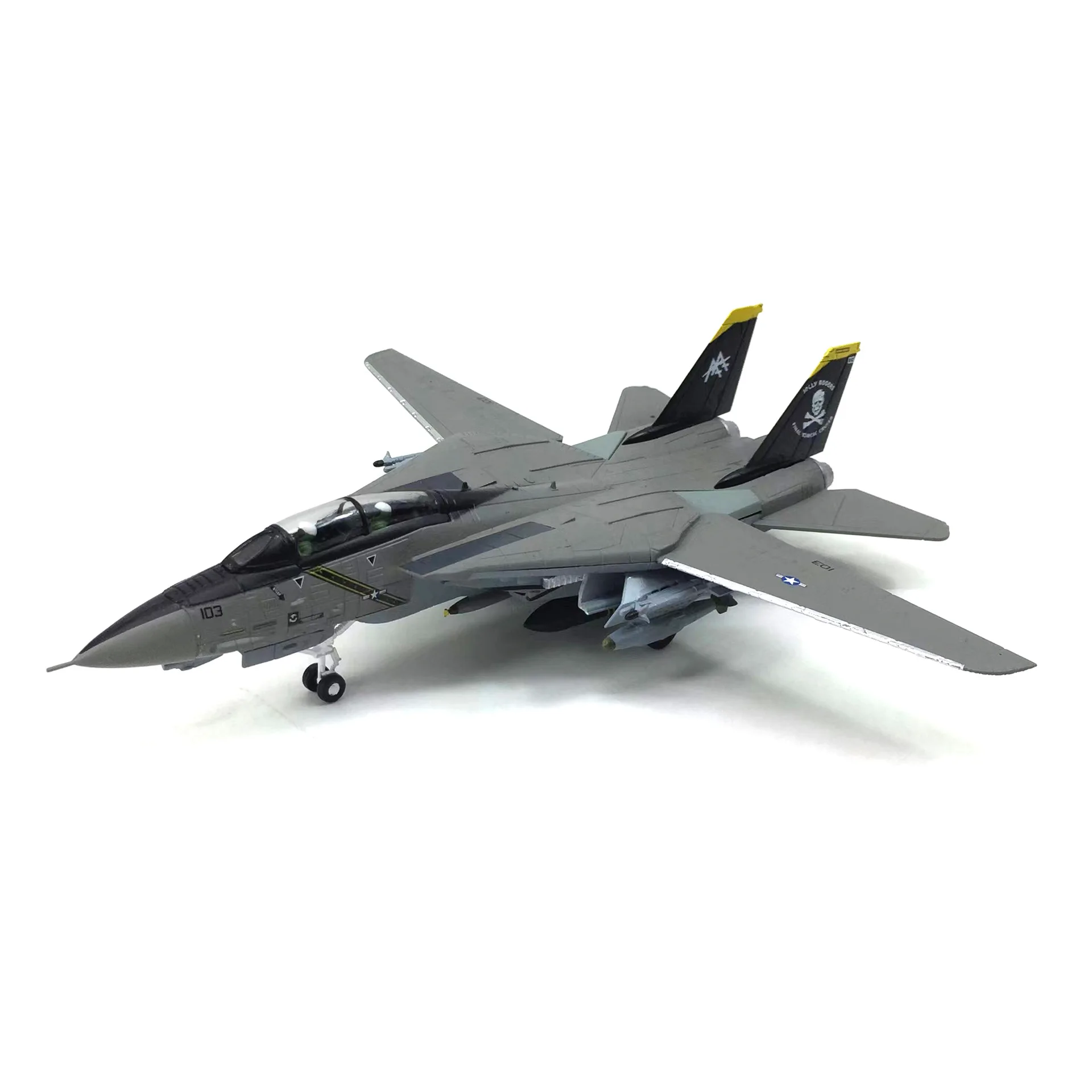 Model Airplane for US Air Force Aircraft Raptor Collection F-14 1:100 Model Super Flanker Jet Fighter Aircraft Display Collectio