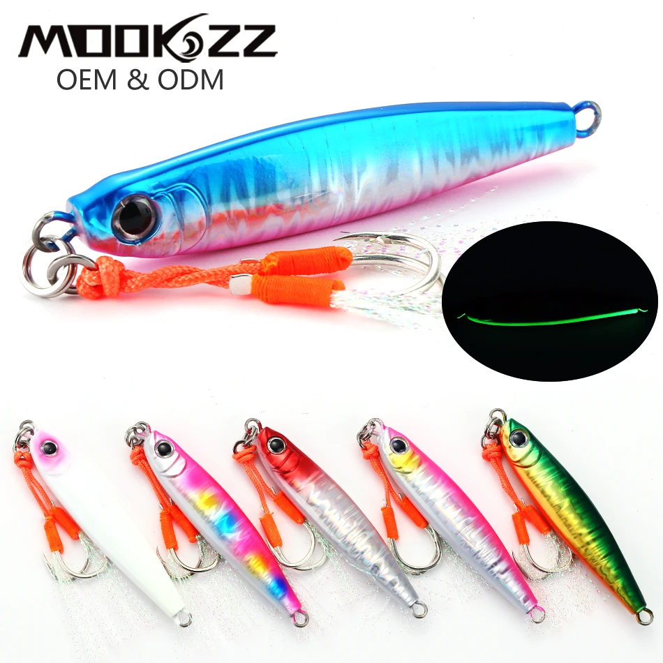 

MOOKZZ New Speed Japen Metal Cast Jig 40G 60G 80G Shore Casting Jigging Fish Sea Bass Fishing Lure Artificial Bait Tackle