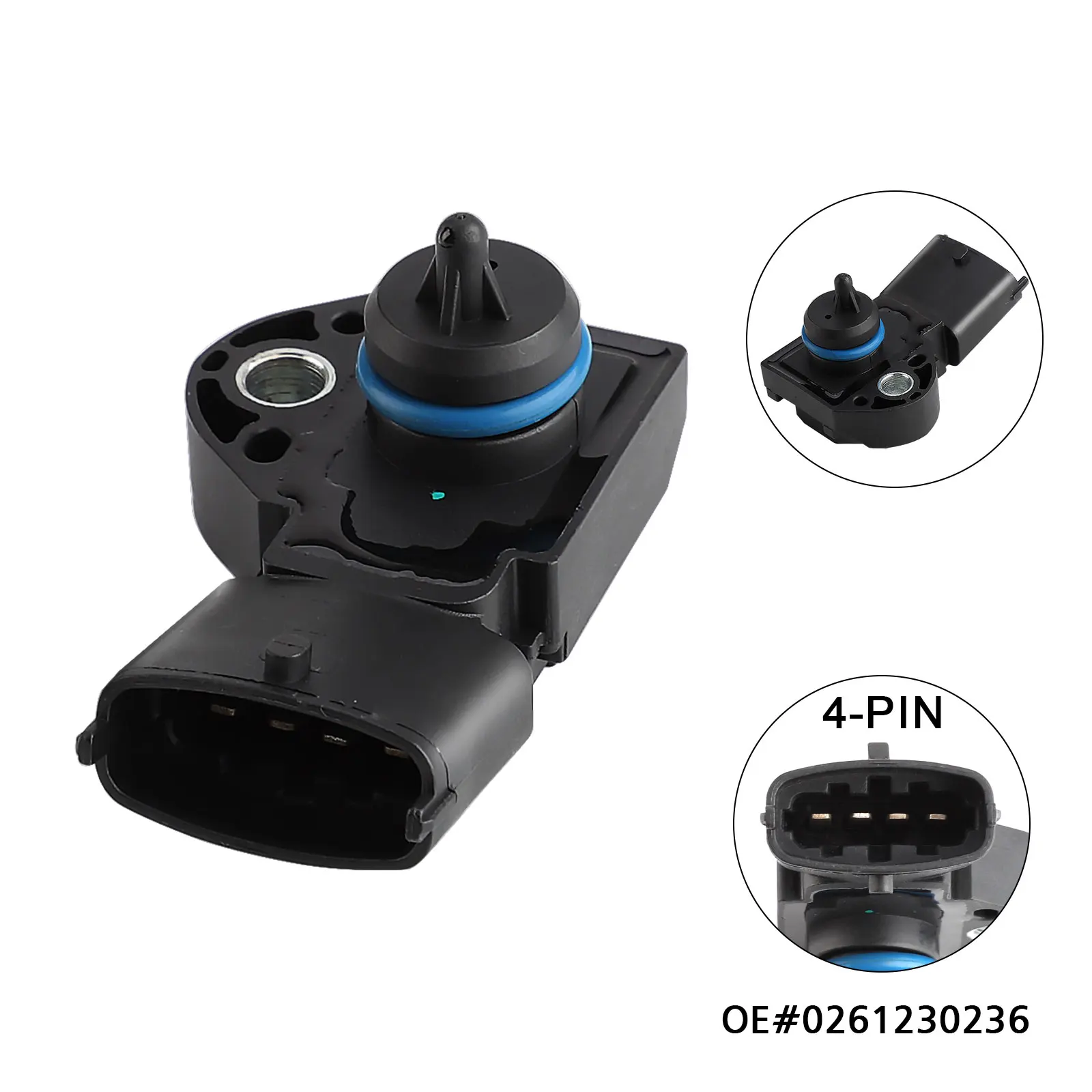 Car Fuel Pressure Sensor Fit 0261230236 For Volvo S40 V50 I 2.4i 2004 2005 2006-2010 Replaces 0 261 230 236 31272733