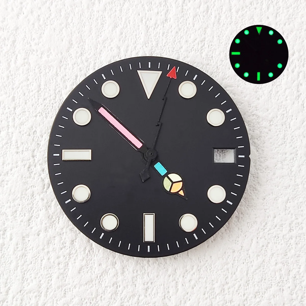 41ミリメートルNH35ケースSKX007新レインボー腕時計ステンレススチールケースサファイアガラス防水ためNH35ムーブメント腕時計accessorie