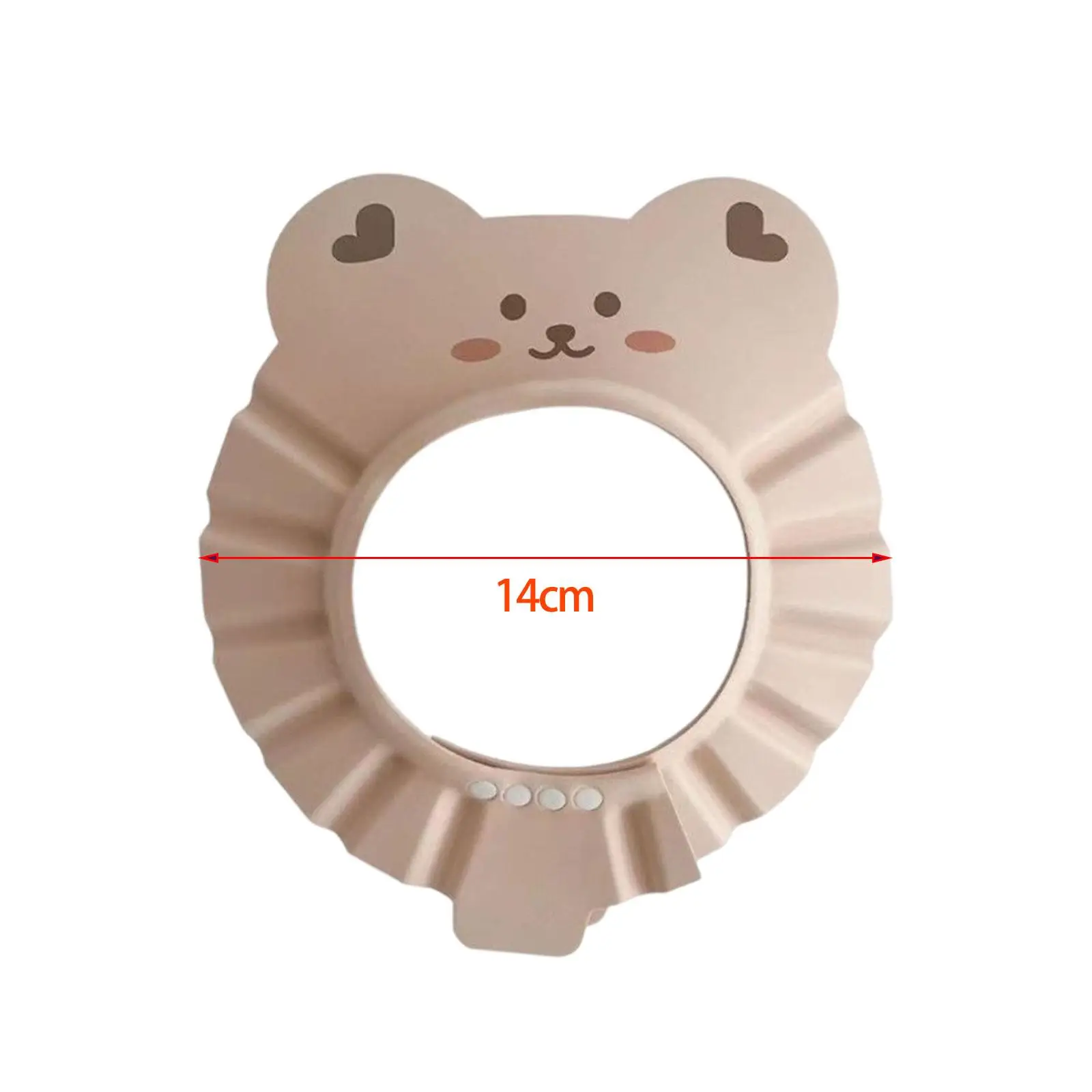 Baby Shower Cap Adjustable EVA Material Bath Head Visor Lightweight Comfort Fit for Newborn Bath Care view 3