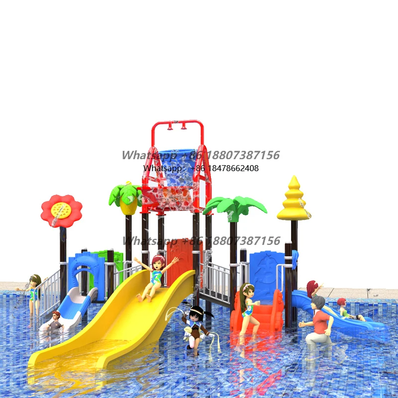 

Indoor Aqua Park Equipment Durable Metal Plastic Water Slide for Home Residential School Shopping Mall Use Direct Manufacturer