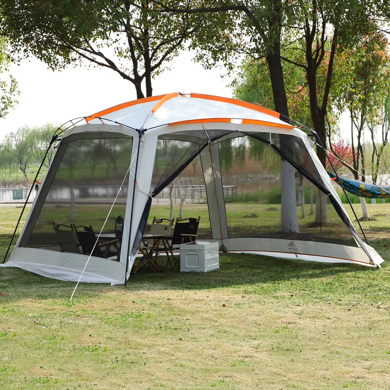 

Rainproof Outdoor Camping Tent, Multifunctional Sun Shelter, Sunscreen, Anti-Mosquito, Big Space, New, High Quality