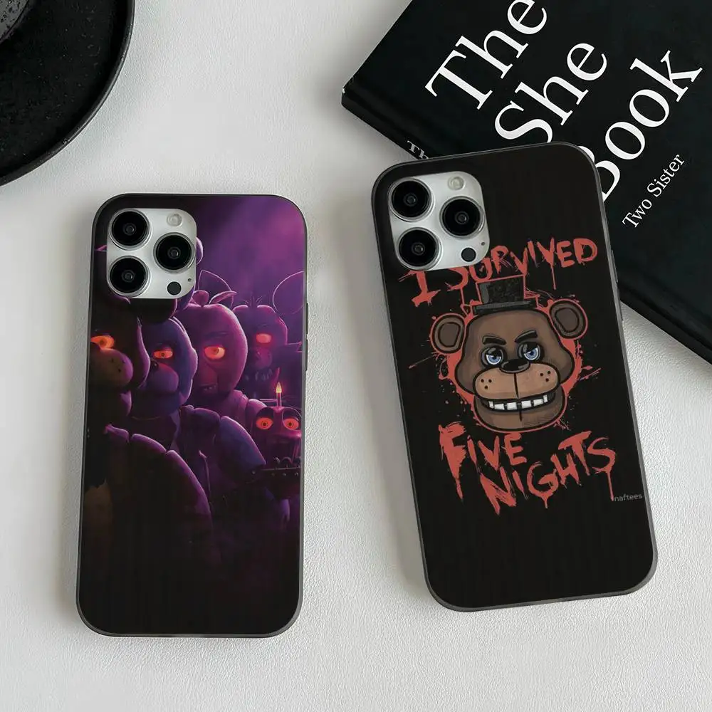 Чехол для телефона AmineF- Fnaf F-Five-nights-At-Freddys для iPhone 16, 15, 17 Pro 13, 14 Pro Max Plus, мягкий силиконовый чехол с пульсацией