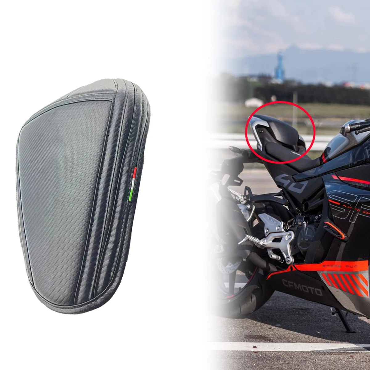 Custom motorcycle rear mudguard special cushion soft cushion cover seat carbon fibre for CFMOTO 450SR SR450 450NK 450 NK