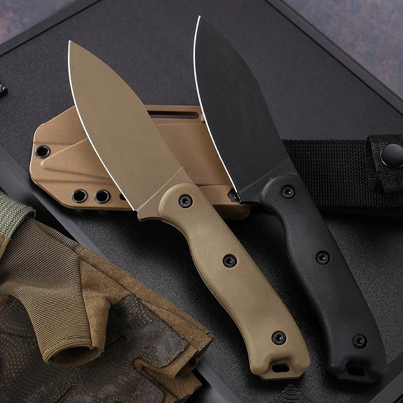 

Тактический нож EDC с лезвием D2 и ножнами из кайдекса для выживания в дикой природе, кемпинга, охоты и боевых действий