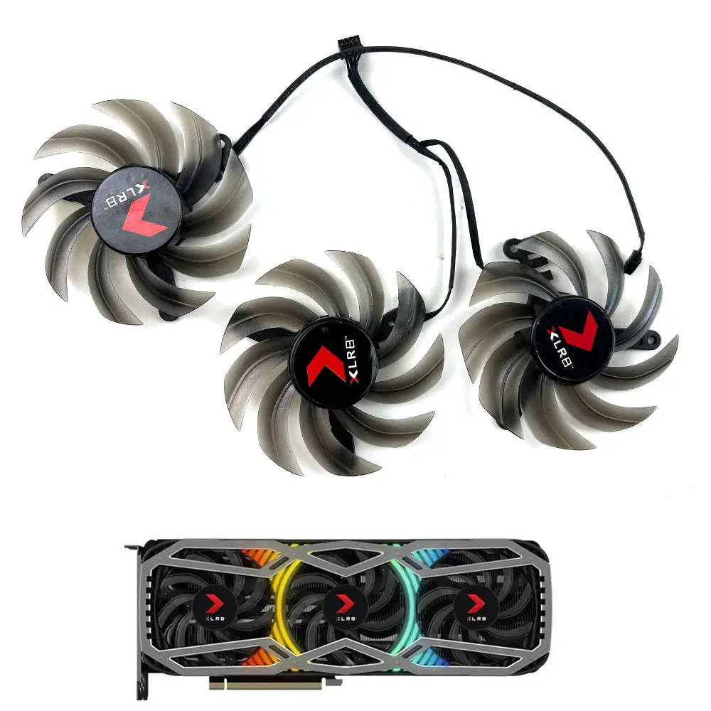 НОВЫЙ Вентилятор охлаждения 82 мм 4PIN TH8015S2H-PCC01 для видеокарт RTX3090 3080 3070, вентиляторы для PNY RTX 3090 3080 Ti 3070 XLR8 REVEL EPIC-X