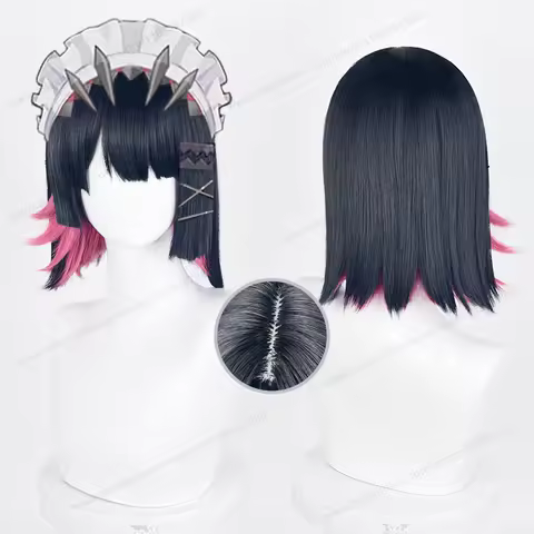 Ellen Joe Cosplay Wig Synthetic Hair 33cm Black Blue Pink Women Wig Anime Heat Resistant Wigs