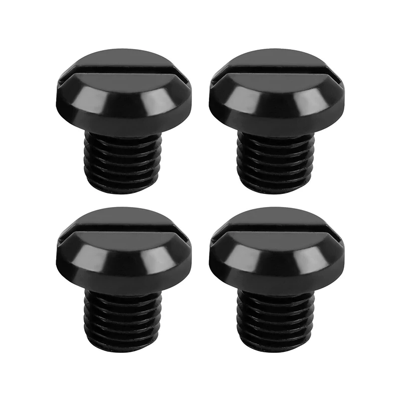 4Pcs M10 x 1.25 CNC Motorcycle Mirror Hole Blanking Plugs Screws Bolts Left Right Hand Thread Mirror Hole Caps Universal Fit