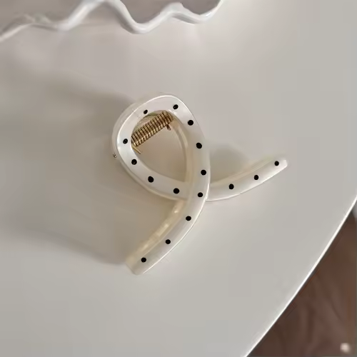 France Style Women Senior Large Black Wave Dot Design Hair Claw Barrettes Girl Fashion Hair Clip Sweet Hair Accessories Headwear - Image 13