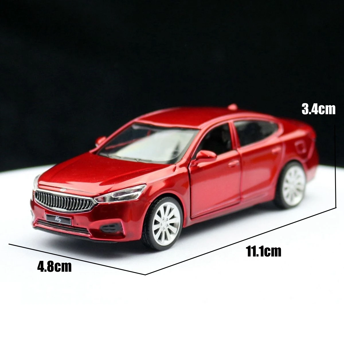 1/43 KIA K7 Toy Car Model For Children MSZ CCA Diecast Alloy Sedan Vehicle Miniature Pull Back Collection Gift For Kid Boys