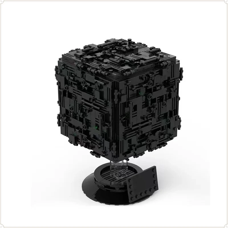 MOC Famous Star Movie Series Borg Cube Model Building Block Set Collection Treks High-Tech Box Bricks for Children Birthday Gift view 5