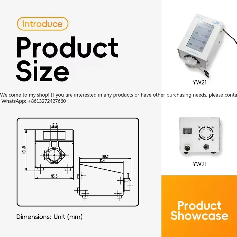 YW21 Accurate Adjustment Control Flow Adopt High Precision Intelligent Micro Peristaltic Pump view 4