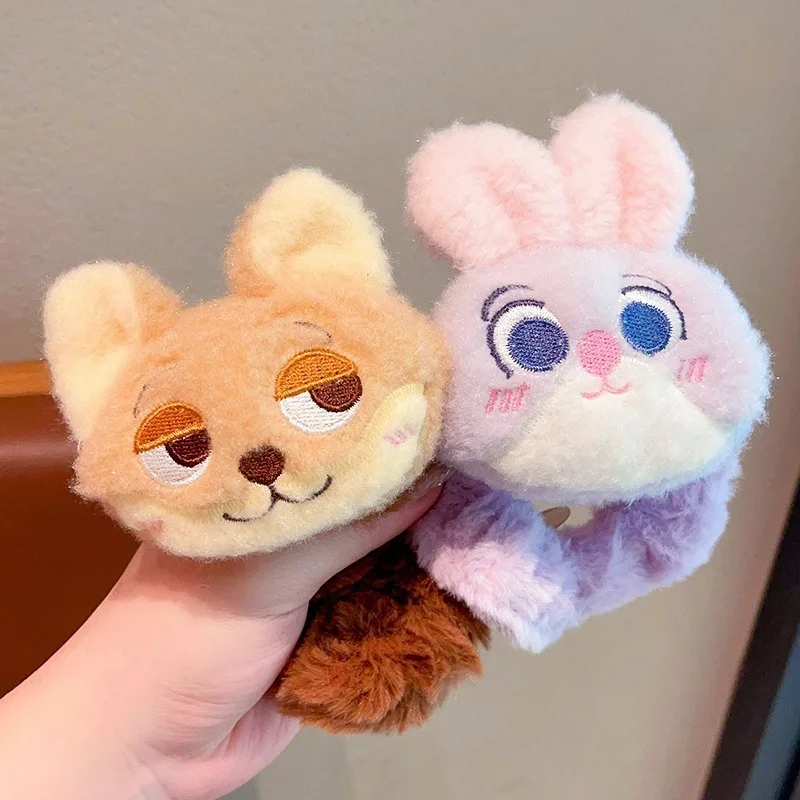 

1pcs Zootopia Big intestine autumn winter Nick Judi hair rope super cute all match hair accessories