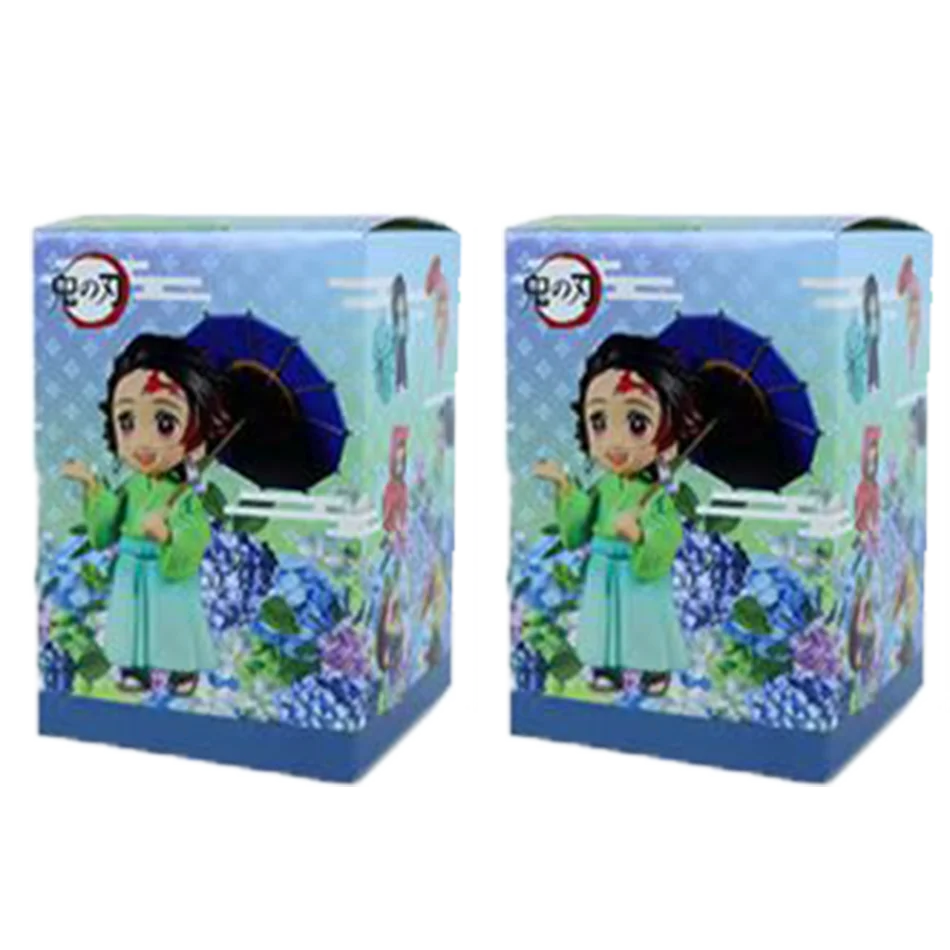 Anime Demon Slayer Kimetsu no Yaiba Figur 15cm Kochou Shinobu Kanroji Mitsuri Plum Rain Serie Actionfigur Modell Spielzeug Geschenk