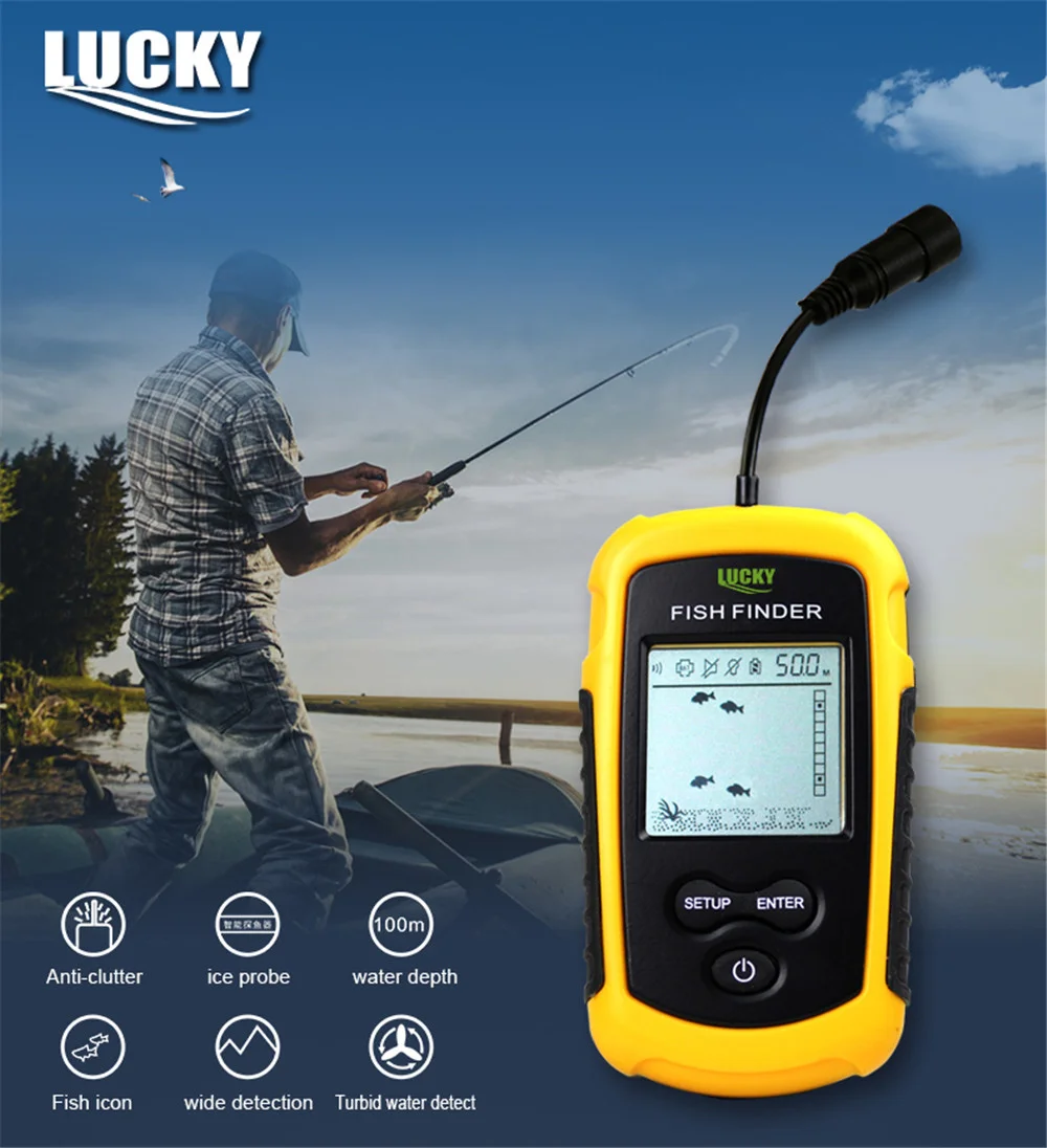 FF1108-1 เครื่องวัดความลึกสำหร - Fish Finder Transducer 200Khz บทวิจารณ์และราคา