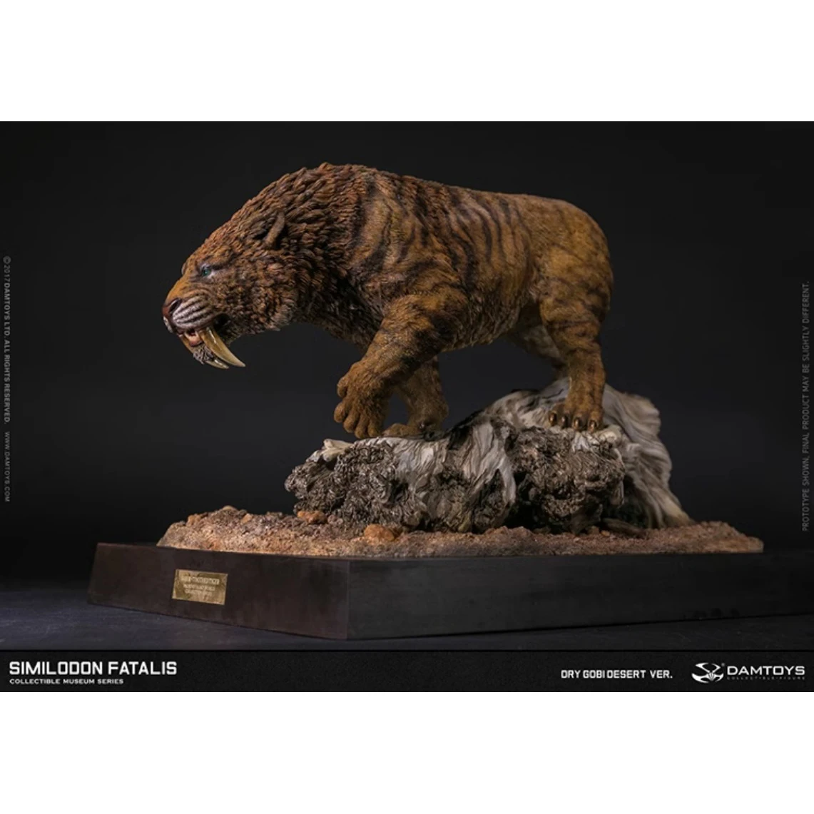 In Stock Original DAMTOYS MUS003A/B Sabretooth Sculpture Model Toy Collection Doll Gift 43CM