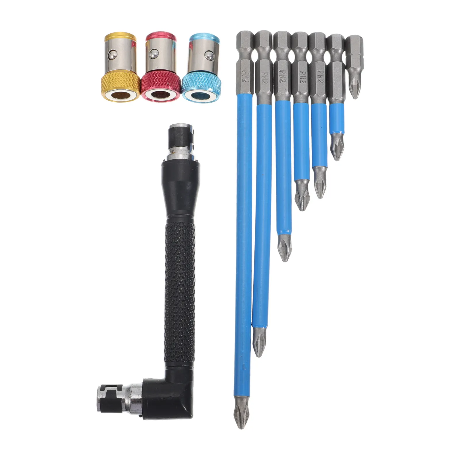 

Набор из 1 комплекта магнитных наконечников для отверток из прочной легированной стали с противоскользящим покрытием для ручного и электрического использования