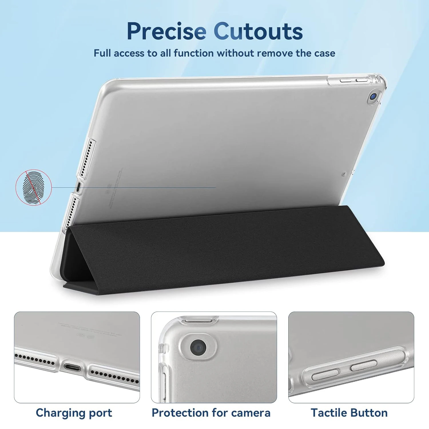 Für Samsung Galaxy Tab A 10,1 ''2019 Flip Tri-fold Stand Abdeckung Für SM-T510 SM-T515 PU Leder Start Fall schutzhülle