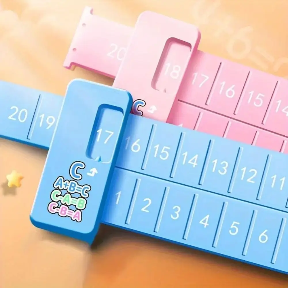 Early Education Number Decomposition Ruler Enlightenment Aid Learning Straight Ruler Plastic Stationery Student Ruler