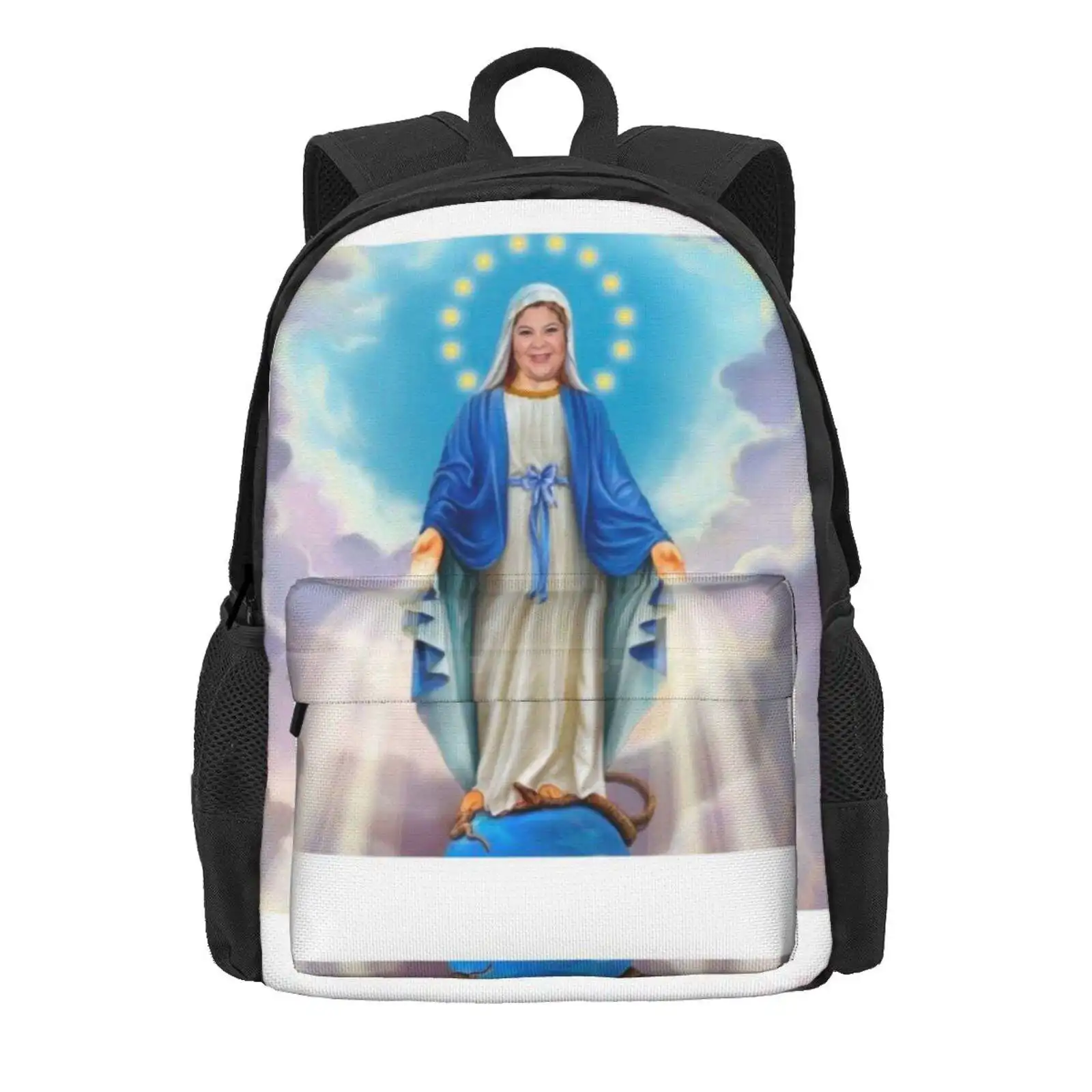 Raini Rodriguez Virgin Mary Hot Sale Schoolbag Backpack Fashion Bags Raini Austin And Ally Virgin Mary Fiesta Salsa