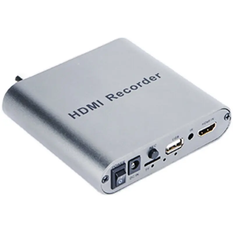 HDMI high definition video recorder, 1080P, live recording U disk video storage TF card, one-click recording