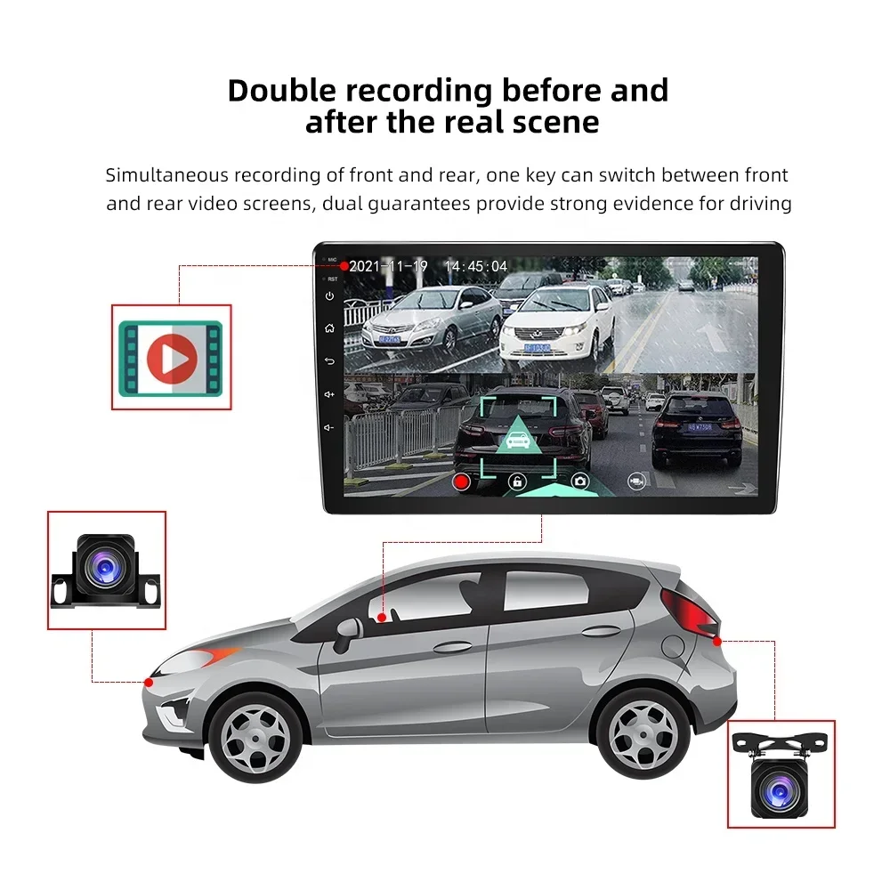 Jmance 10 "6 + 128GB 4G IPS 1280*720 FM AM DSP RDS BT5.0 أندرويد السيارات Carplay 2din سيارة الصوت العالمي سيارة مشغل وسائط متعددة #5