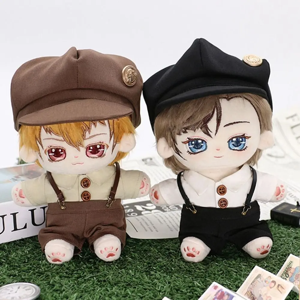 20CM Doll Clothes Vintage Style Suit High Quality Fashion Shirt Pants Overall Casual Wears For 1/12 Bjd Dolls Accessories Toy