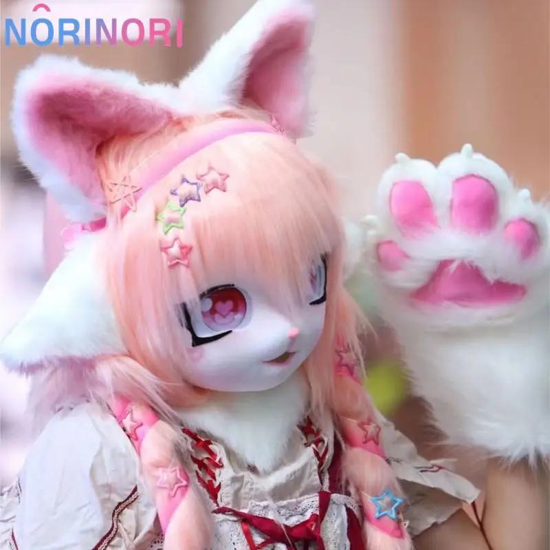 Fursuit Kigurumi Headsets Furry Cosplay Costumes Comiket Furries Rubbit Doll Cat Comiket Furries Doll costumes Animal