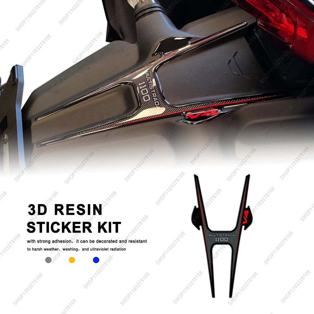 

For MULTISTRADA V4 multistrada v4 2021 Limited Edition Motorcycle 3D Resin Sticker Tail Tank Pad Protector New Decorative Decal