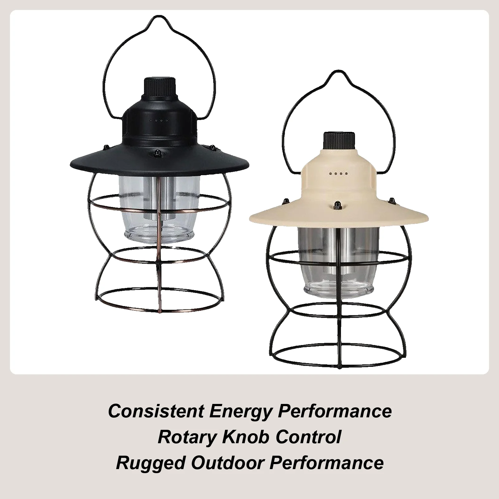 

Vintage LED Lantern, 3 Modes Outdoor Atmosphere Light for Garden Patio Yard, Waterproof Decorative Camping Porch Light