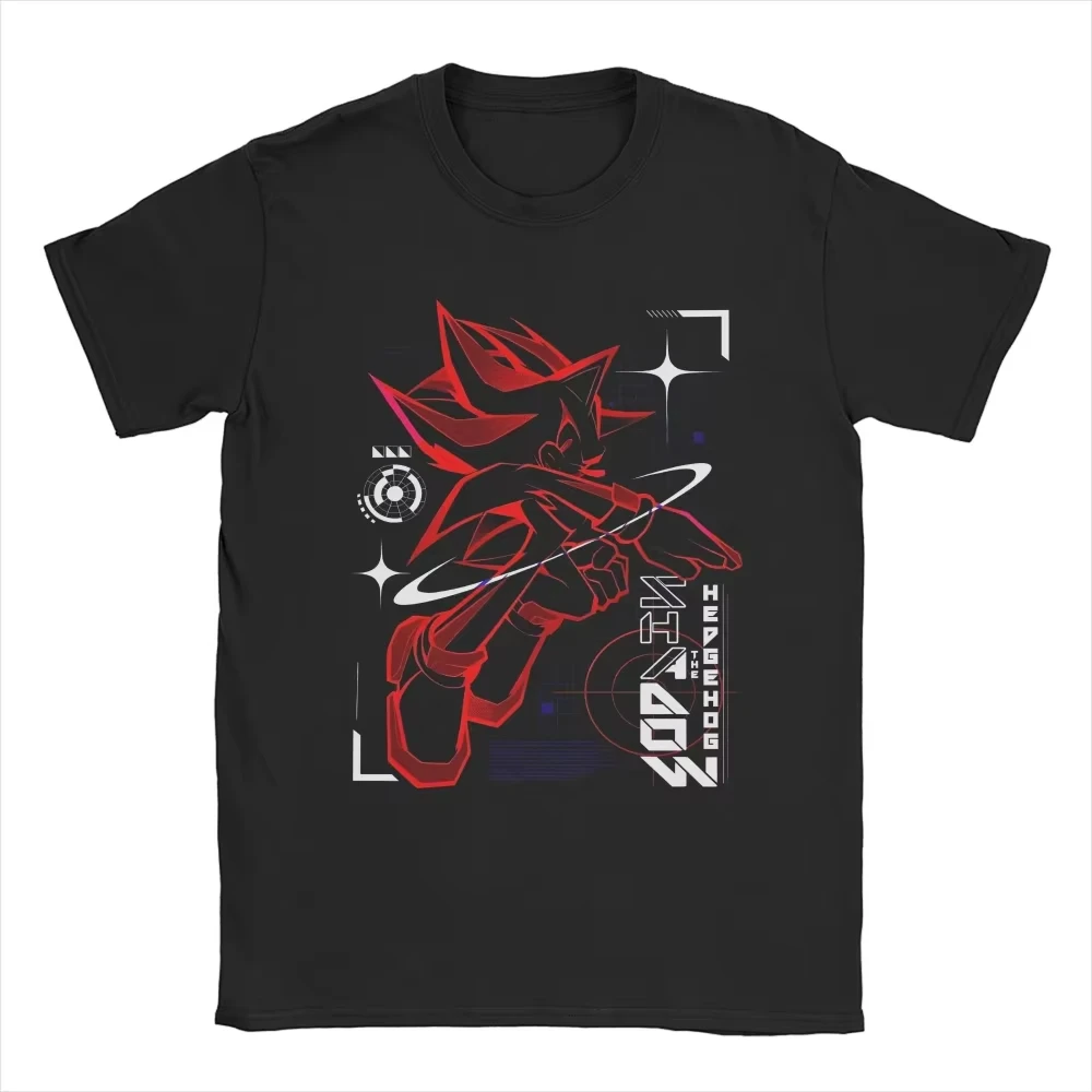 Vintage 90s Shadows Hedgehogs Short Sleeved Y2k T Shirts Men's Clothing New in Top & Tees Men's and Women's Summer T-Shirt