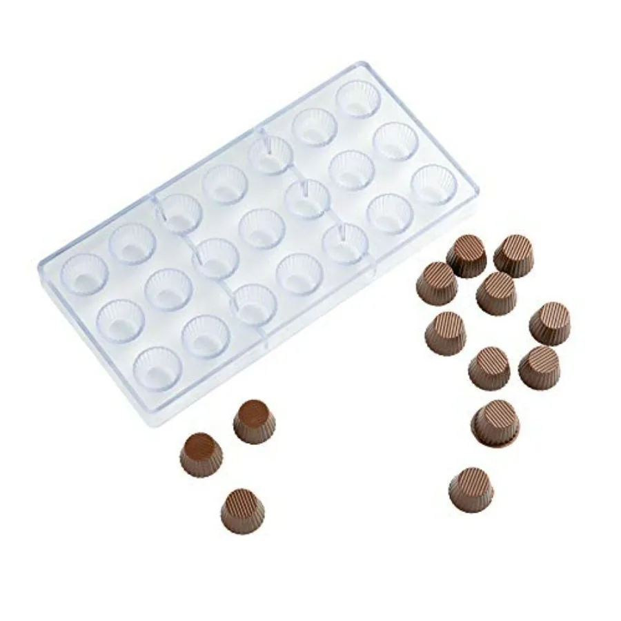 

Формы для конфет Pastry Tek 10,8 x 5,3 дюйма, 10 морозостойких форм для конфет, 21 ячейка, прозрачный поликарбонат, можно мыть в посудомоечной машине