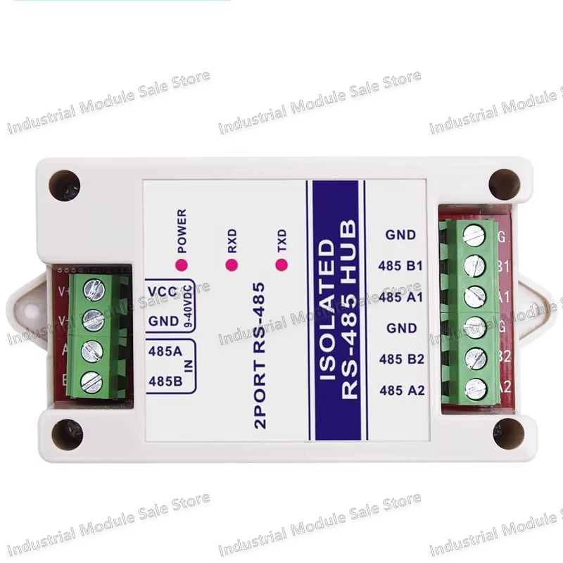 485 Repeater Photoelectric Isolation Industrial RS485 Hub 2Channel Signal Amplifier Anti-interference Lightning Protection