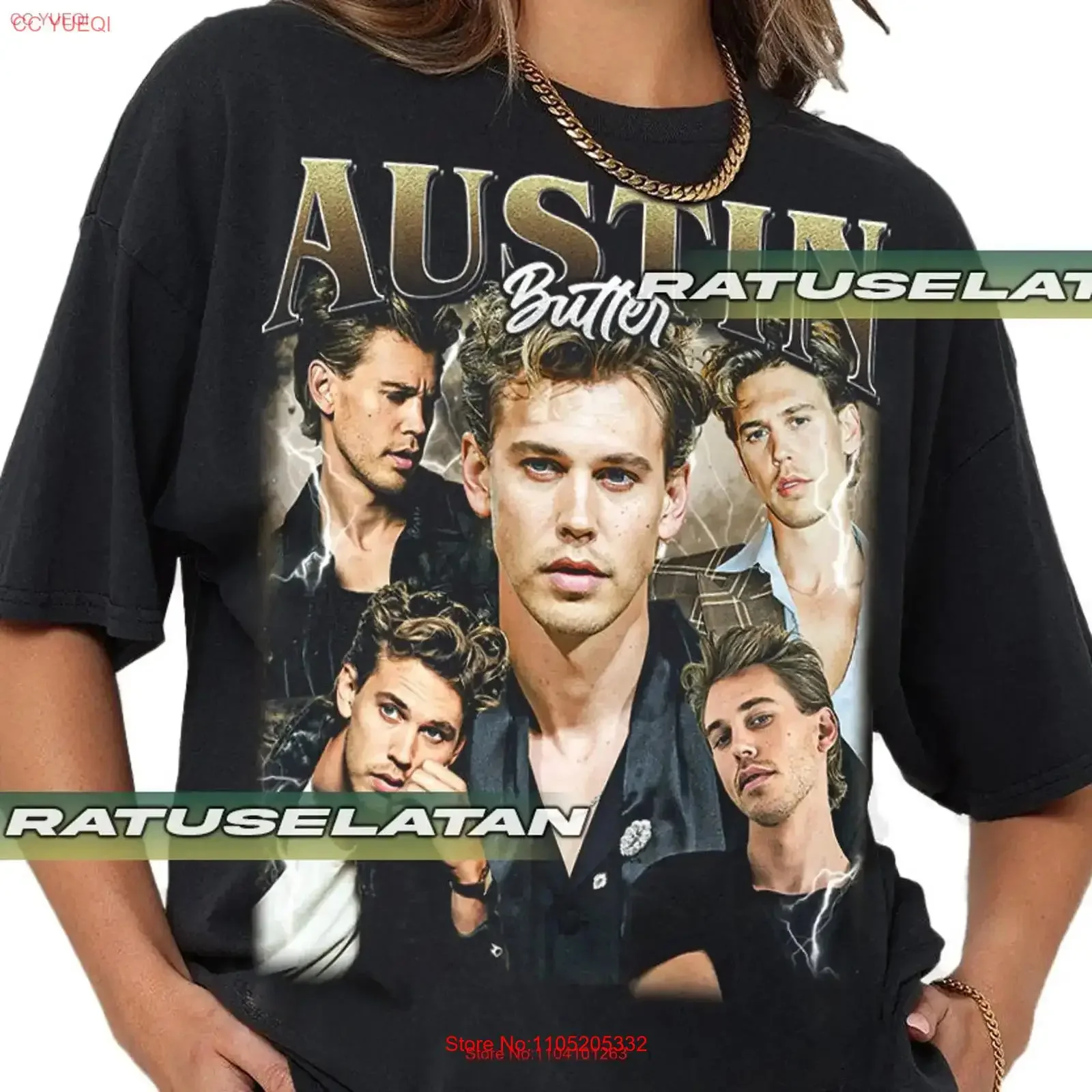 Austin Butler Softstyle T Shirt vintage Washed Casual Breathable Slightly Stretched fashion homme Comfortable