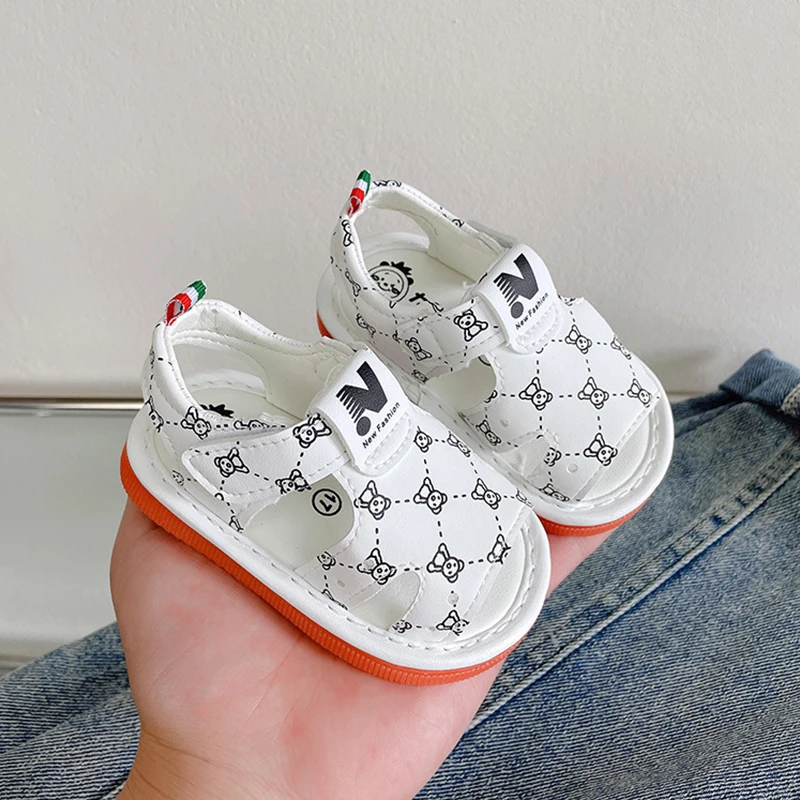 Fashion Newborn Baby Boy Sandals Cute Girls Summer Soft Sole Flat Walking Shoes Infant Non-Slip Sandals