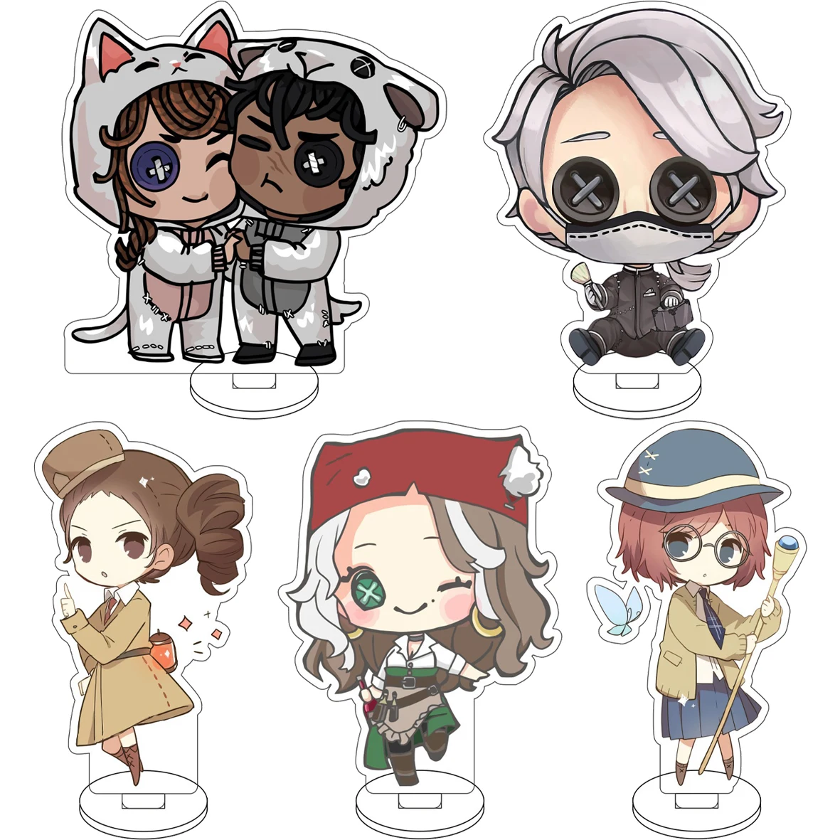 Figura de acrílico de 10 cm del anime Identity V, personajes de Marie, Natasha, Aesop, Carl, Martha, Behamfil, adornos bonitos, regalos