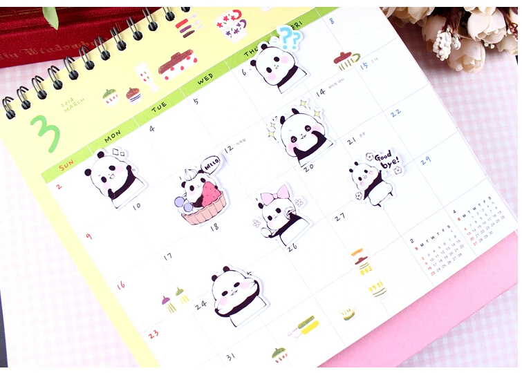 40pcs/pack Creative Kawaii Self-made Panda Baby Beautiful Stickers Scrapbooking Decorative Stickers/DIY Craft Photo Albums