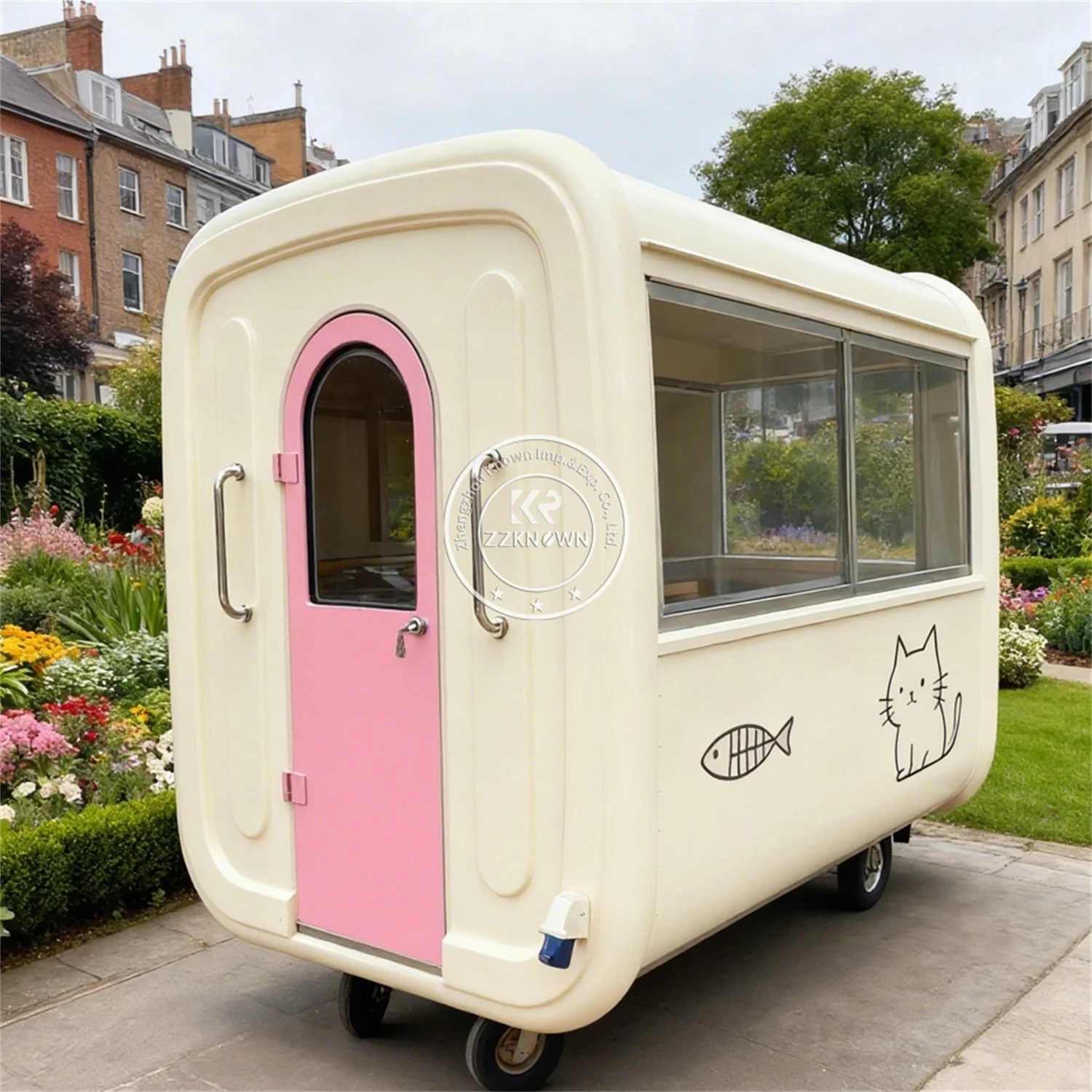 

Fully Catering Equipped Food Truck Hot Dog Concession Trailer Customized Fast Food Trailer Pizza BBQ Trailer For Outdoor