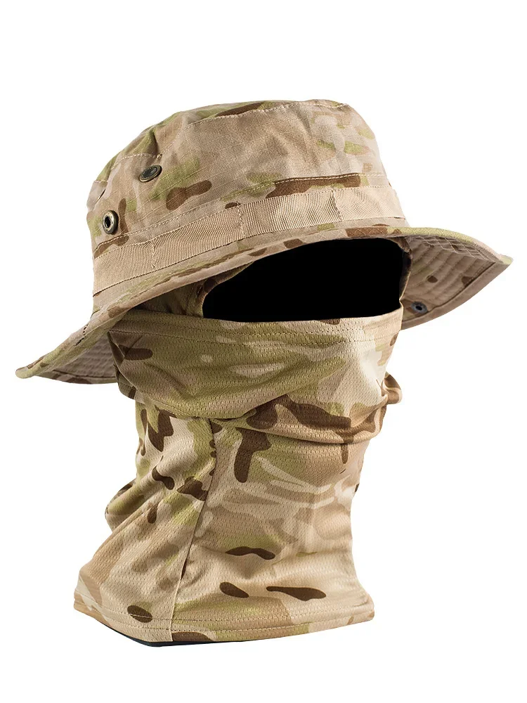 Camouflage tactical hat mask Benny CS fan outdoor mountain breathable