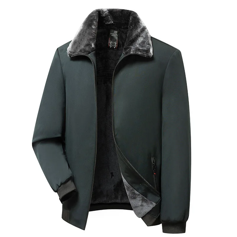 Chaqueta acolchada de algodón gruesa para hombre, abrigo informal holgado y cómodo de alta calidad a prueba de viento, talla grande, novedad de invierno, 2024