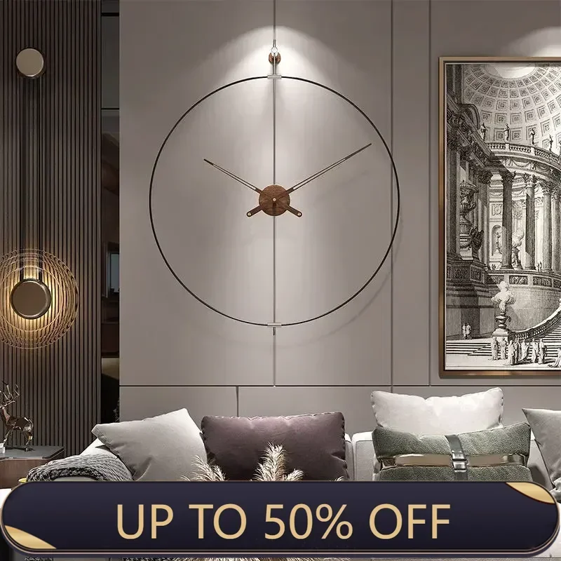 Big Size Spain Wall Clock Modern Living Room Silent Nordic Wall Clocks Creative Luxury Clock Stylish Design Clock Home Decor