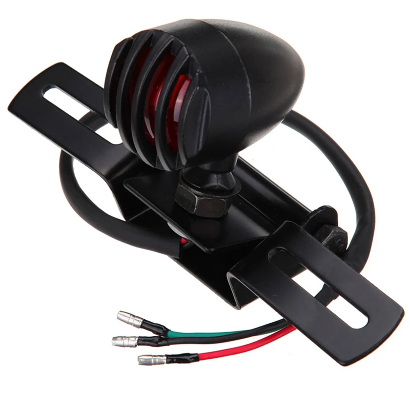 

Motorcycle Accessories 12v retrofitted vintage motorcycle metal rear taillights Brake lights license plate brake taillights