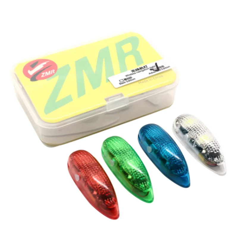 NEW ZMR Wireless Navigation Light III 1S Rechargeable 4 modes LED lights for RC Airplane Hobby Quadcopter fixed-wing Aircraft