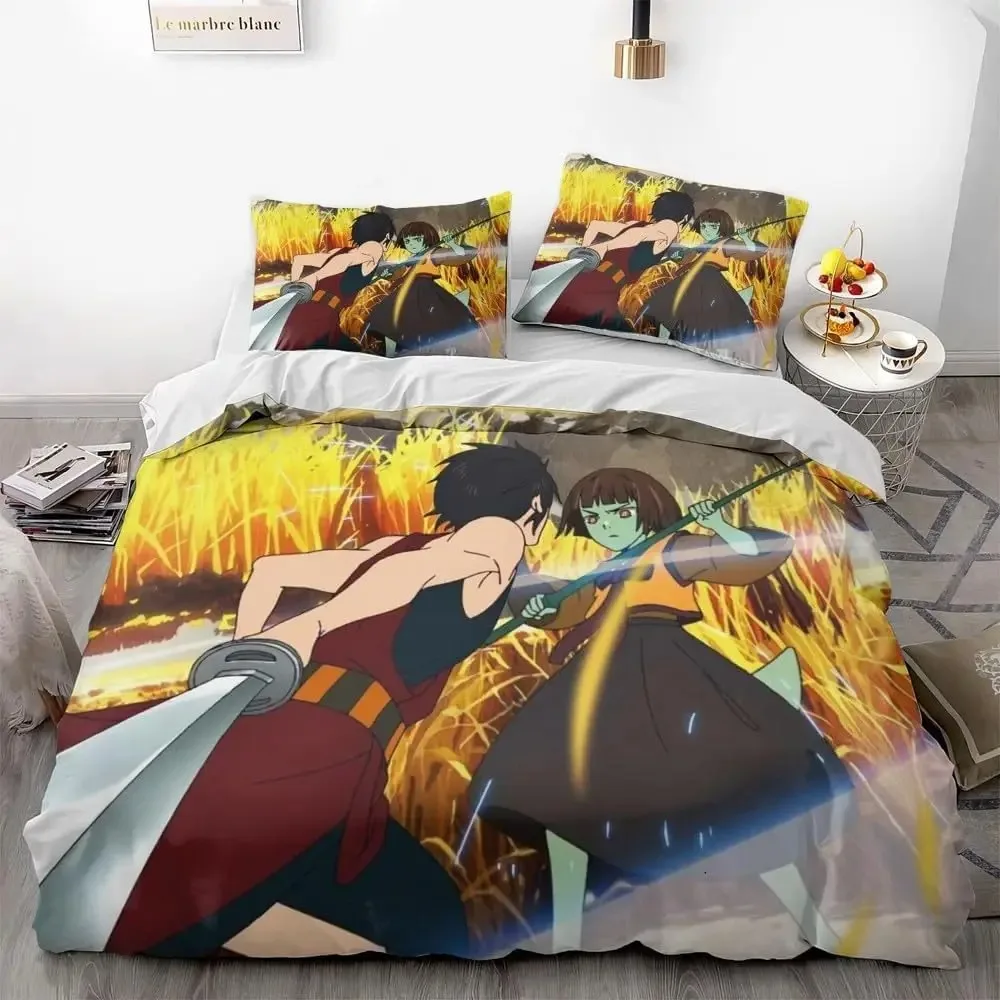 Anime Style Adventure Fantasy Theme 3D NEW Duvet Cover Pillowcase Bedding Set Adult Boy Girl Bedroom Decoration Single Double