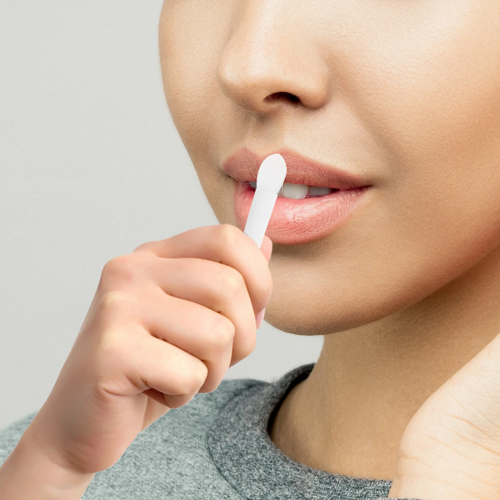 30 Uds. Pinceles de maquillaje de labios de silicona, aplicadores de lápiz labial, juego de pinceles aplicadores de máscara de labios para un aspecto glamoroso