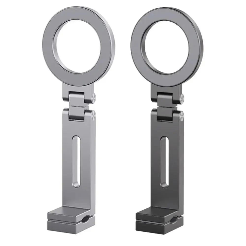 360 °   Supporto per telefono magnetico con rotazione Supporto per telefono da viaggio flessibile pieghevole Magneti forti portatili Supporto per telefono per aereo Volo