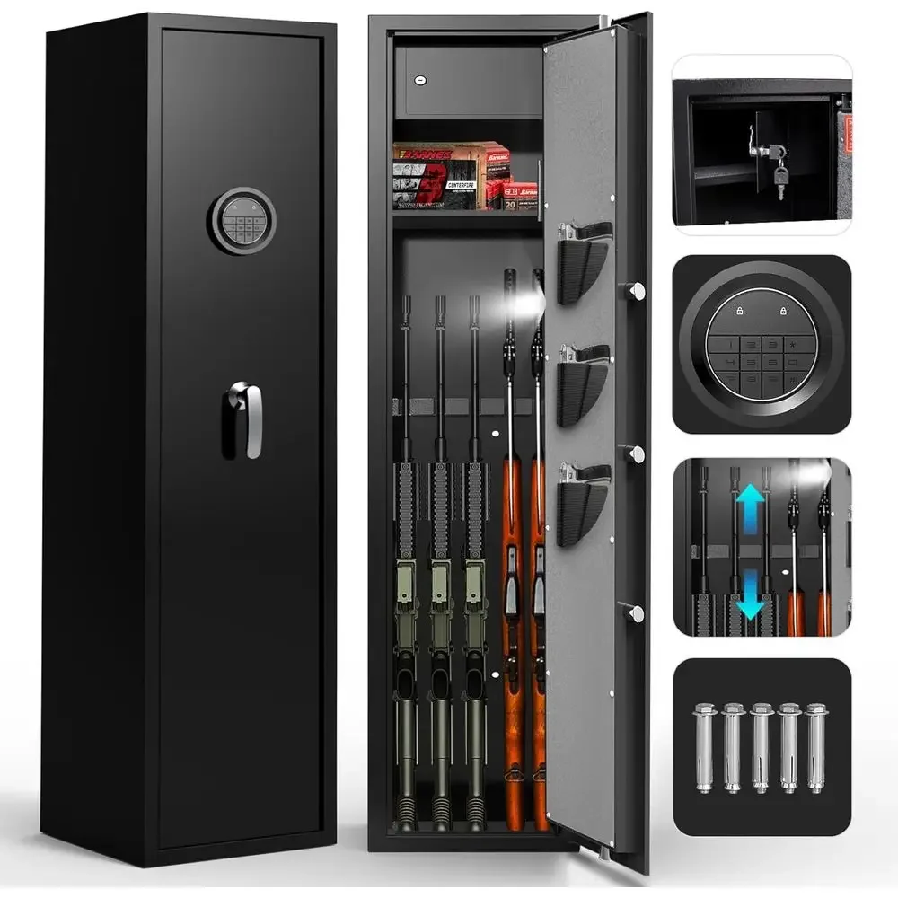 8-10mm Caliber Firearms: Dual Alarm Systems, Pistols, No Assembly Required, Shotguns, Quick Access Safes for Home Security